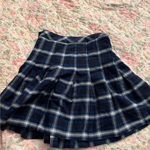 H&M Blue Circle Skater Skirt
